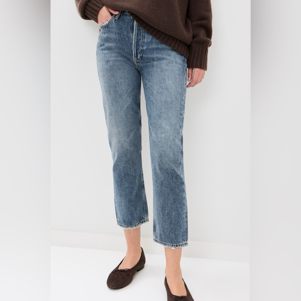AGOLDE
Riley High Rise Straight Crop Jeans